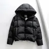 Piumino da donna Parka invernale con cappuccio per le donne Piumino caldo Cappotto da donna imbottito in cotone Plus Size Parka femminile allentato Addensare Capispalla casual 201210