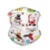 Kerstmis gezicht schild multifunctionele magische tulband Santa Claus print stofdicht en waas outdoor rij gezichtsmasker xD24050