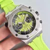 Titta på Designer Watches Mens Rubber Multi-Color Quartz Electronic Sapphire Waterproof Mens Watch