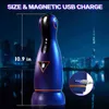 NXY Masturbation Cup Männliches Sexspielzeug Vakuum -Saugen automatischer Vibrationsheizung Masturbator Masturbation Tasse oraler echter Vagina Erwachsener Orgasmus 1207