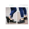 男の子の女の子のための春夏秋の子供靴ブリティッシュスタイルの子供用スニーカーPUレザーファッションシューズLJ201203