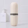 創造的な単純さの旅行リンスカップPPのプラスチック歯ブラシの歯磨き粉収納ボックスの障壁のカップフィットのバスルーム供給ソリッドカラー3 2be E1