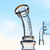 Hohe berauschende TORO-Glasbecher-Bong zum Rauchen von Wasserpfeifen aus Glas, Shisha-Wasserpfeife, Recycler, Bohrinseln, berauschende Glas-Rauchpfeifen, Dab-Rigs, 14-mm-Banger