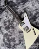 Guitarra elétrica personalizada Explorer em mogno com Pickguard branco8228328