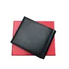 Italien Style Men's Leather Wallet Casual Short Card Bag Fodemynt Purse Mens Luxury Plånbok med presentförpackning