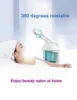 Freeshipping Portable Damp Ozone Vaporizador Facial Steamer Face Care Hud Koppla av Fuktkräm Skönhet Arom Herbal Steaming Face Spa Device