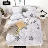 Alanna T-Tudo Impresso Conjuntos de Cama Sólida Conjunto de Cama Casa 4-7PCS Alta Qualidade Padrão Adorável com Estrela Flor LJ201127