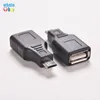 500 stks / partij USB 2.0 Een vrouw tot Micro USB B 5pin Male OTG Plugt Adapter Converter Connector voor mobiele telefoon Tablet PC Laptop