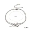 26 Letter Anklet Armbanden Vrouwelijke Eerste Hart Infinity Charm Boheemse Vriend Sieraden Gift Enkels Bangle voor Vrouwen Meisjes