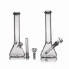 Clear Glass Bong Beaker base water pipes Hookahs bongs ice catcher thickness 11 inch