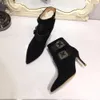 Nouveau style classique design de mode femme bottines talons hauts femmes bottes en cuir véritable de haute qualité pompes chaussures TIANQIHUANG 201105