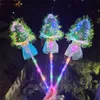 Bâtons lumineux LED jouets étoiles fluorescentes lumineuses éclairent papillon princesse fée baguette magique fournitures de fête anniversaire noël Gi3968743