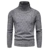 Brand New Gothic Men Turtelneck Pull à manches longues extensible Slim Basic Pull à col roulé Homme Blouse Vêtements printemps # G3