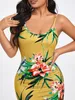 Sxy floral print bodycon jurk ze