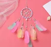 Colorful Feather Handmade Dream Catcher Car Home Wall Hanging Decoration Ornament Gift Wind Chime Craft Decor RRE12402