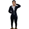 23ss Top Designers Mulheres Tracksuits Sports Suit Womens Milan Runway Baseball Sweatsuits Redondo Pescoço Letra Luxo Manga Longa Algodão Conjunto de Sportswear de Alta Qualidade