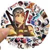 50pcs / set affiche Petits autocollants de planche à roulettes étanches Anime Slayer Flower Street Pour ordinateur portable bouteille d'ordinateur portable Casque autocollant de voiture PVC Guitare Stickers