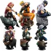 6pcs/conjunto de ações figuras bonecas de xadrez Novo Anime PVC Sasuke Gaara Figuras para coleta de decoração Toys LJ2009285627132