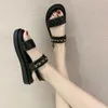 Scarpe eleganti basse da donna sandali estivi infradito piattaforma stile romano casual comode moda all'aperto taglie forti 40