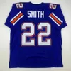 저렴한 사용자 정의 새로운 Emmitt Smith Florida Blue College Stitched Football Jersey 모든 이름 번호 추가