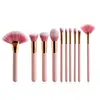 Brushes de maquiagem de 10pcs/conjunto conjunto de ferramentas de ferramentas cosméticos shadow shadow blush bushing beleza maquiagem de 120 conjuntos dhl grátis