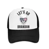 دعونا نذهب براندون قبعة بيسبول قبة المطبوعة القط القطن قبعة الربيع الصيف الخريف الشتاء قبعات 8colour ZZA12517