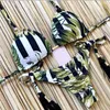 Sexy Halter Swimsuit New Laceup Beach Wear Mulheres Thong Micro Bikini Brasileiro Bikini Imprimir String Mini Swimsuit T200114