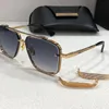 럭셔리 디자이너 선글라스 남성 여성용 특수 선글라스 방패 순수한 분리 가능한 금속 덮개 Oculos Sol Male 대형 UV 최고 고품질 오리지널 안경