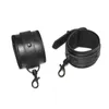 Nxy Sm Bondage Nero Pu Manette Pelle Bdsm Sex Kit Schiavo Fetish Camera da letto Sex Dressing Solo Polsini Set di ritenuta Giocattoli per una coppia 1216