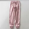 Sommer Satin Cargo Hosen Frauen Europa Lose Beiläufige Sport Frauen Jogger Streetwear Cargo Hosen Frauen 201031