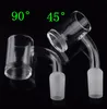 25mm XL XXL Flat Top 4590 graus Quartz Banger Nail com 5mm Inferior de espessura Domeless Quartz Nail 10mm 14mm 18mm Para Bongs de Vidro