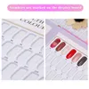 120 Nail Color Chart Display Bok med 120 st False Nails Nail Polish UV Gel Color Card Board Salong Tools