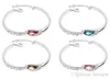 Bracelets Bracelets Bijoux de mode Alliage plaqué Strass Verre Cristal Bracelet Bijoux de mode Bracelets porte-bonheur