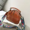 Designer- Mulheres PU couro mensageiro sacos de ombro sacos crossbody para mulheres saco de saco de cinta colorida senhora saco de círculo de mão