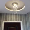 Moderne spiraalvormige kristallen plafondlamp voor thuis toegang trap gangpad corridor kroonluchter huisdecoratie LED-lamp