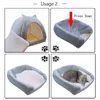 Dropshipping Pet Dog Bed Indoor Kitten House Warm Liten For Dogs Nest Collapsible Dog Cave Sleeping Plush Mats Handtvätt 210224