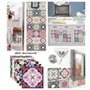 6PCS Premium Mosaic Self Adhesive Wallpaper Sticker DIY Waterproof Ceramic Tiles Stickers Home Decor Kitchen Toilet Wall Paper V1