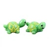 Artificial Cute Green Tortoise Arts and Crafts Animals Fairy Garden Miniatures Mini Moss Terrariums Resin Crafts Figurines