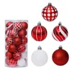 6 cm 30 st transparent plast julboll ornament färgbollar dekorationer för hemfestmarknad julgran pendant1261258