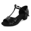 New Brand Strip Latin Dance Shoes For Women Children Ballroom Tango salsa girls Dancing shoes Low Heels Comfortable 17-25CM 201017