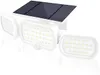 Sollampor utomhus 3 huvuden, Romwish 80 LED 3 lägen Solar Motion Sensor Säkerhetsljus med 360 ° bred belysningsvinkel, IP65 Vattentät Durab