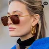 Lunettes de soleil à double faisceau, boîte de mode familiale de haute qualité, vente en gros d'usine, étoiles, mêmes lunettes de soleil personnelles, 2022