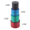 40mm 50mm 55mm 63mm 4 Styles Tobacco Grinder herb Grinder Teeth Filter Net dry herb vaporizer pen 7 colors DHL Free Shipping