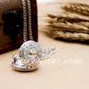 New Quartz Vintage Small White Steel Roman Pocket Watch Necklace Wholesale Jewelry Sweater Chain Fashion Pocket Watch Copper Color Steel