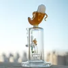 Partihandel unik bananvatten bongs pipe reti perc perkolator 14mm kvinnlig fogglas bong cylindrar olja dab riggglas rör rökning skål