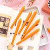 300 pcs/lot Creative Carrot Roller Ballpoint Pen 0.5mm Orange Vegetable Shape Stationery Christmas Gift LX3630