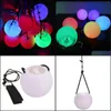 Led Toys Lighted Gifts Whole Pro Flashing MtiColoured Glow Poi Thrown Balls Light Up For Professional Belly Dance Hand Pro9601460