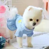 Casual Polo Shirt Dress Spring Summer Pets Outfits Clothes For Small Party Dog Skirt Puppy Pet Costume Y200917