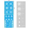 Stickers muraux 36 pcs/lot blanc flocon de neige décorations de noël pour la maison verre fenêtre autocollant année Navidad 2022 Noel