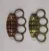 2022 HW394 Aluminiumlegering Knuckle Dusteroutdoor Tool Självförsvar Fist Four Finger Buckle Camouflage Spots